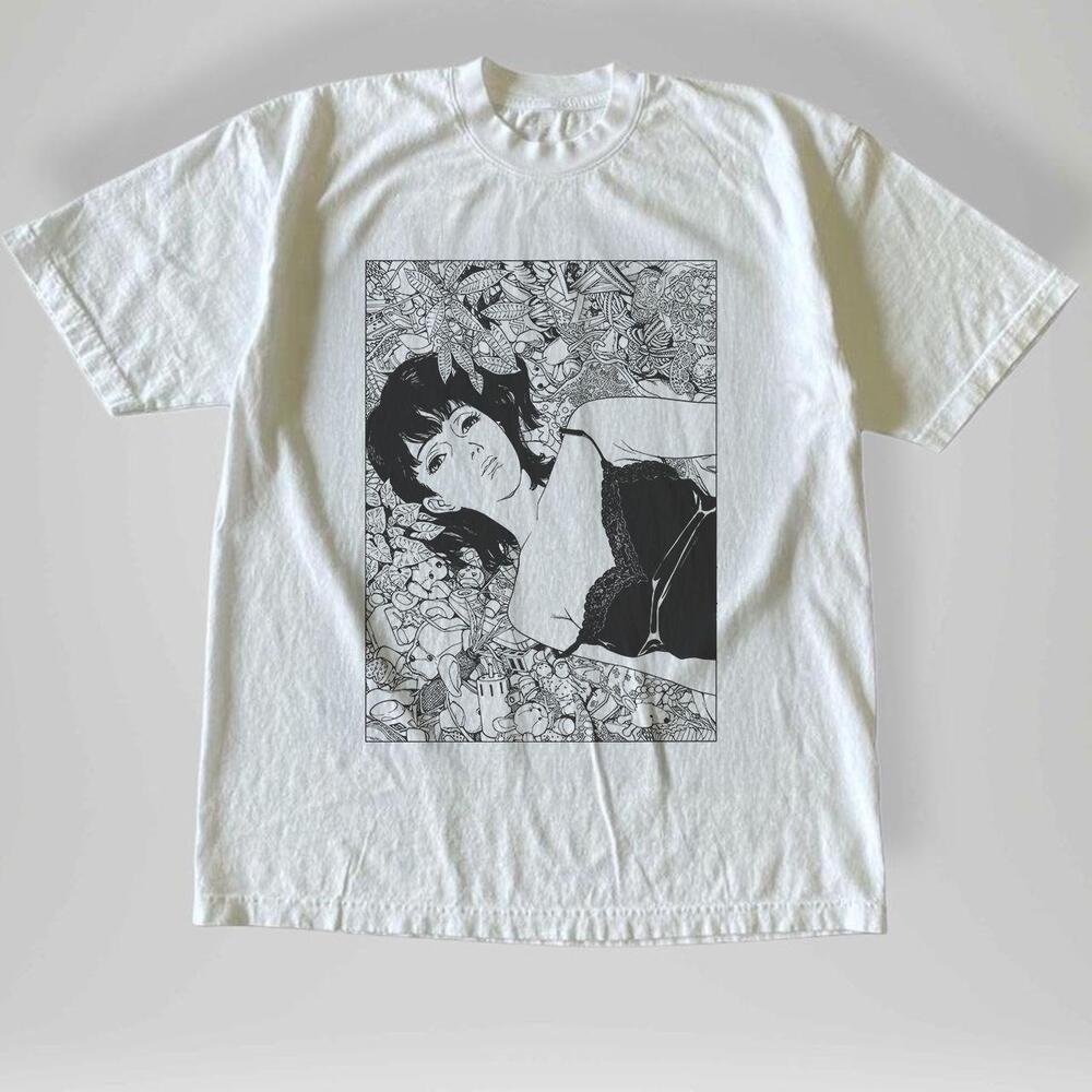 Perfect Blue Mima Kirigoe Anime Manga Graphic Otaku White Graphic T-Shirt